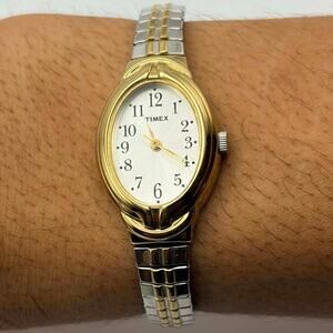Stunning Silver & Gold Timex Watch